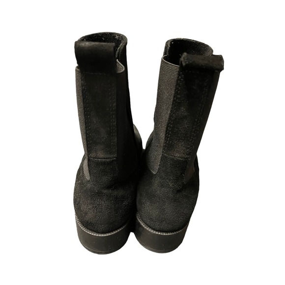 Emanuele Crasto Womens Black Pull On Suede Leather Chelsea Bootie Size 37/US 6.5 - Picture 4 of 7